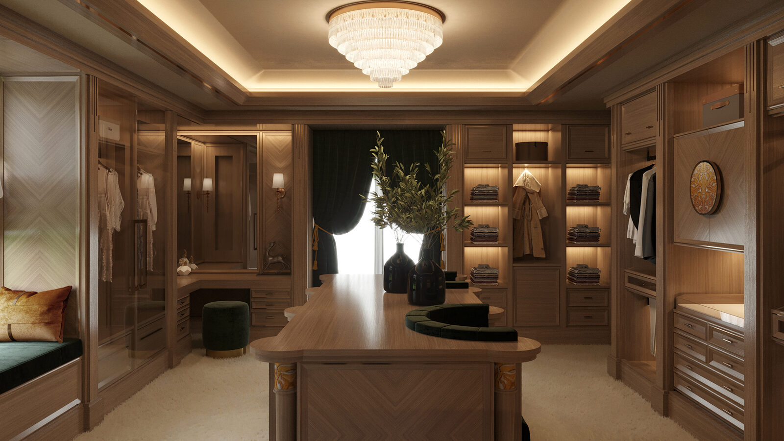 Walk-in dressing room