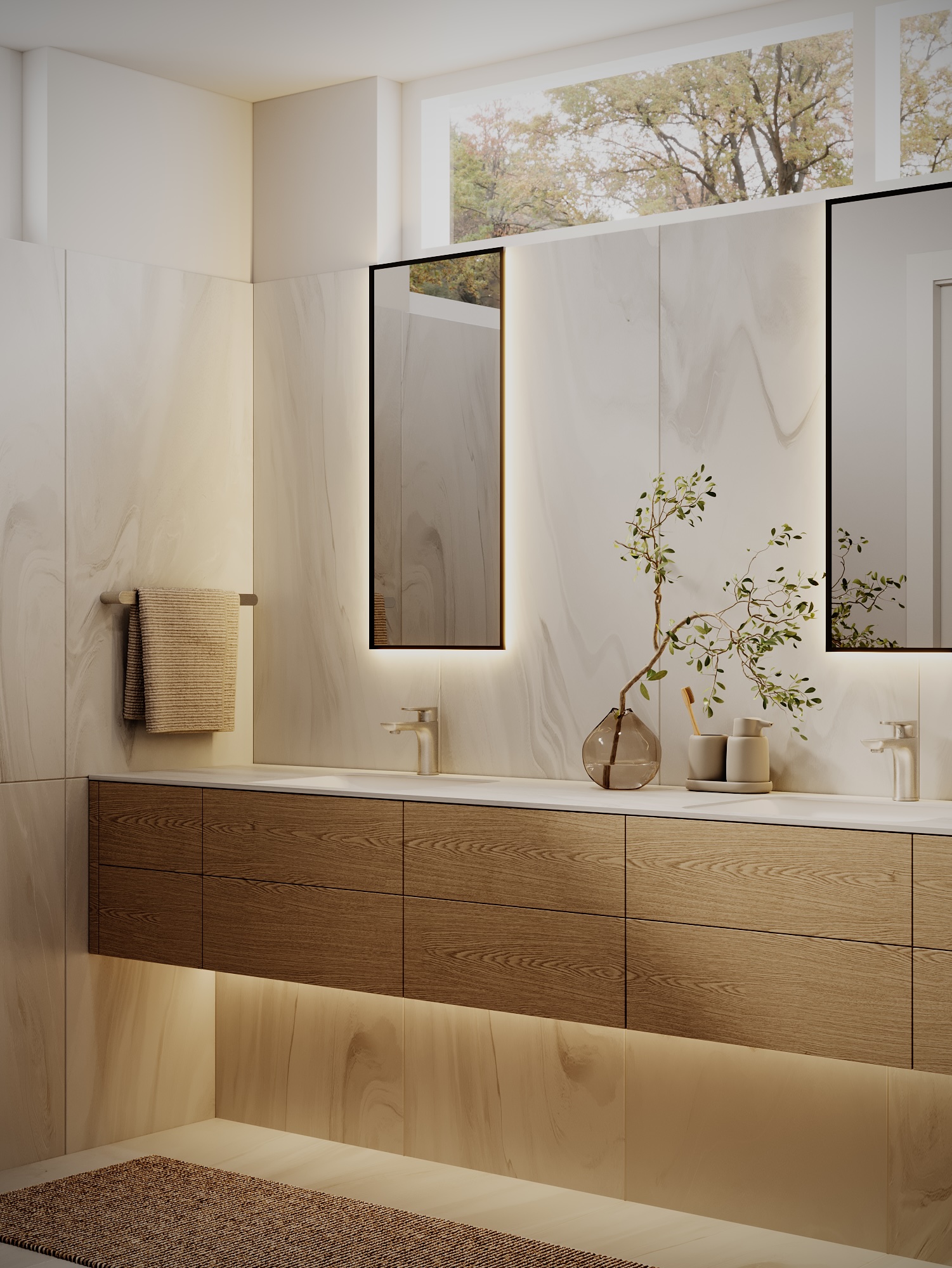Fifth bathroom at Lawson West Vancouver by Eurohouse Studio