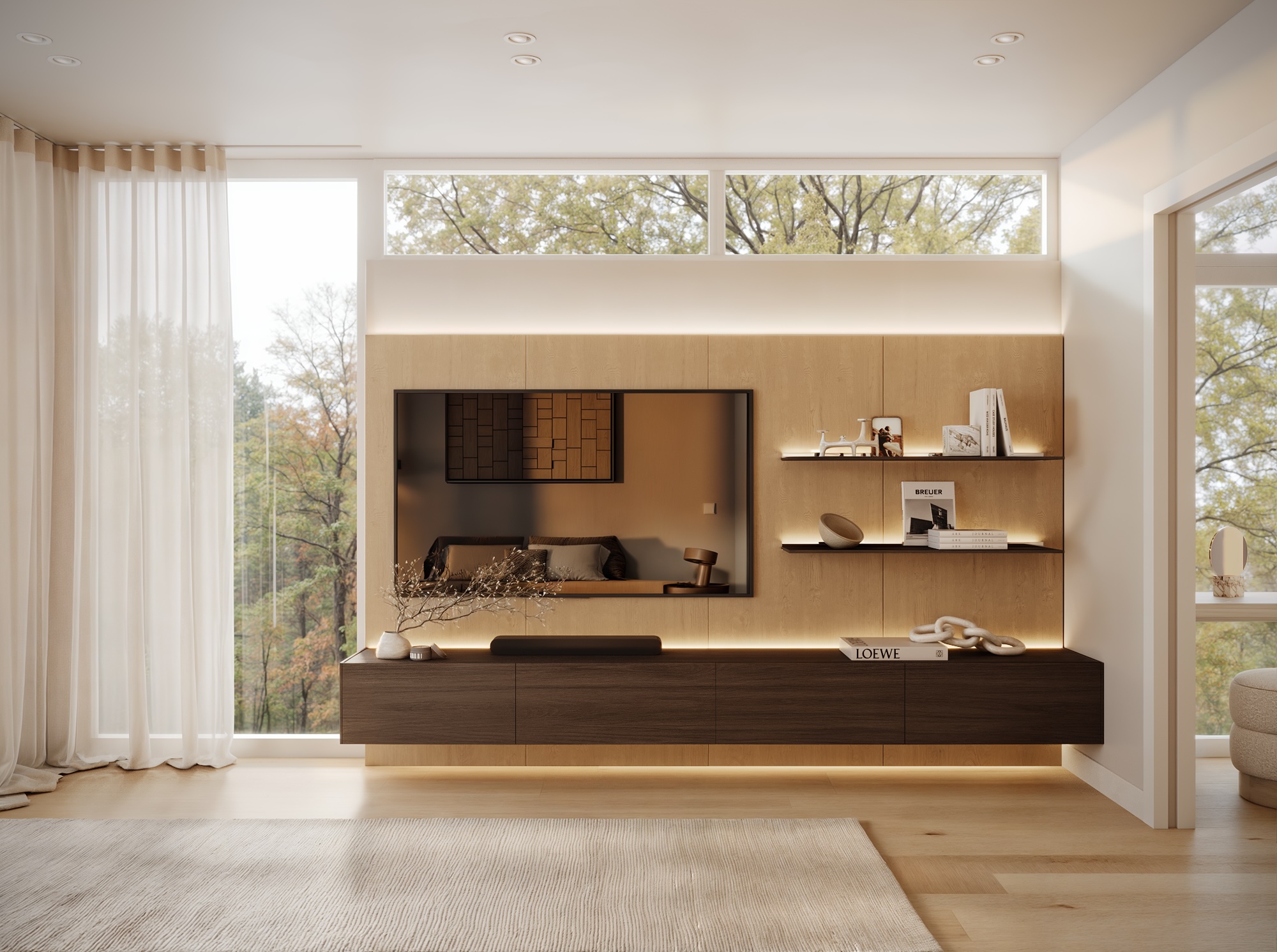 Fourth bedroom at Lawson West Vancouver by Eurohouse Studio