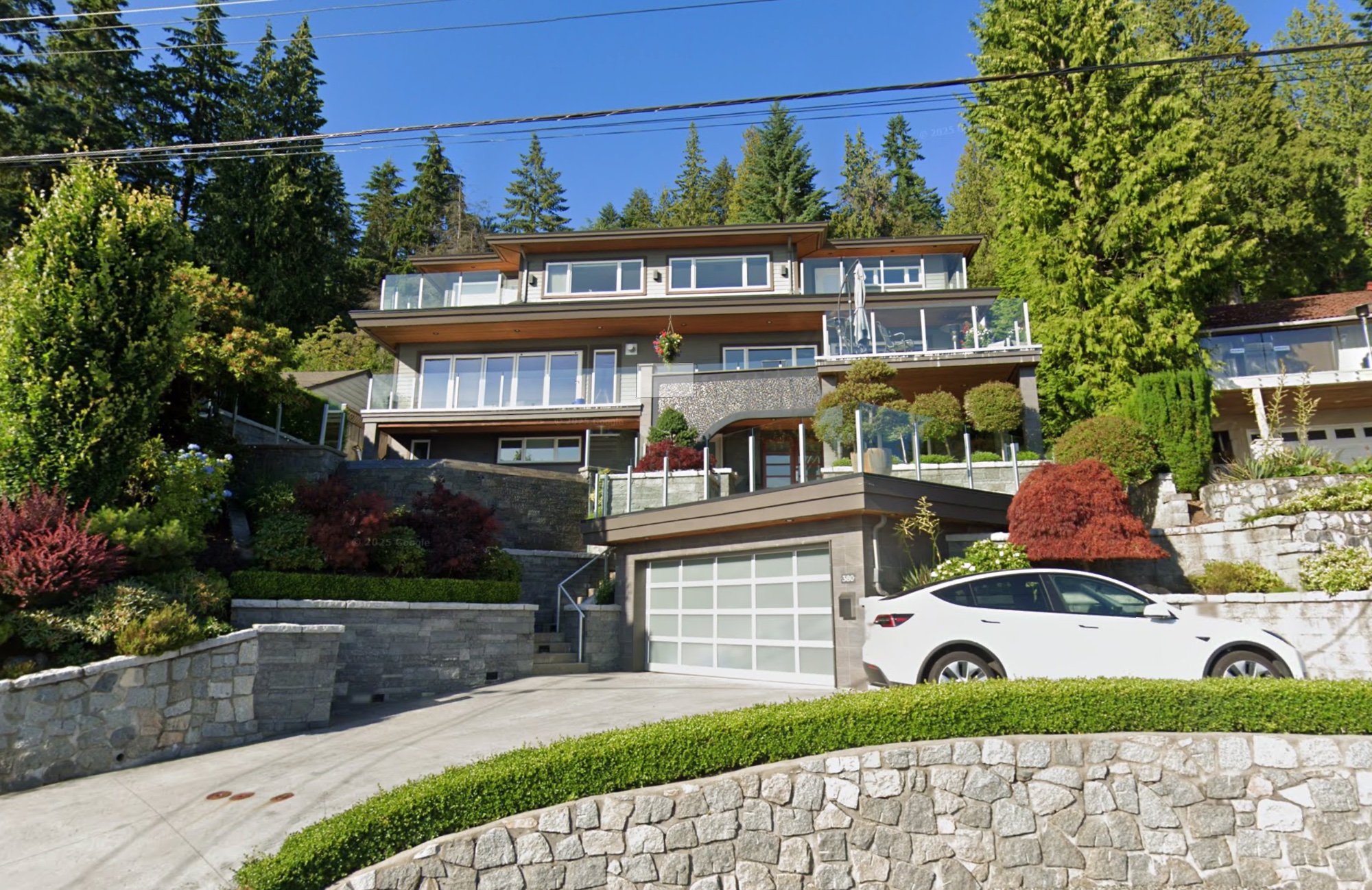 Insurance restoration — new hardwood flooring and heated deck tiles at 380 Newdale Court, North Vancouver