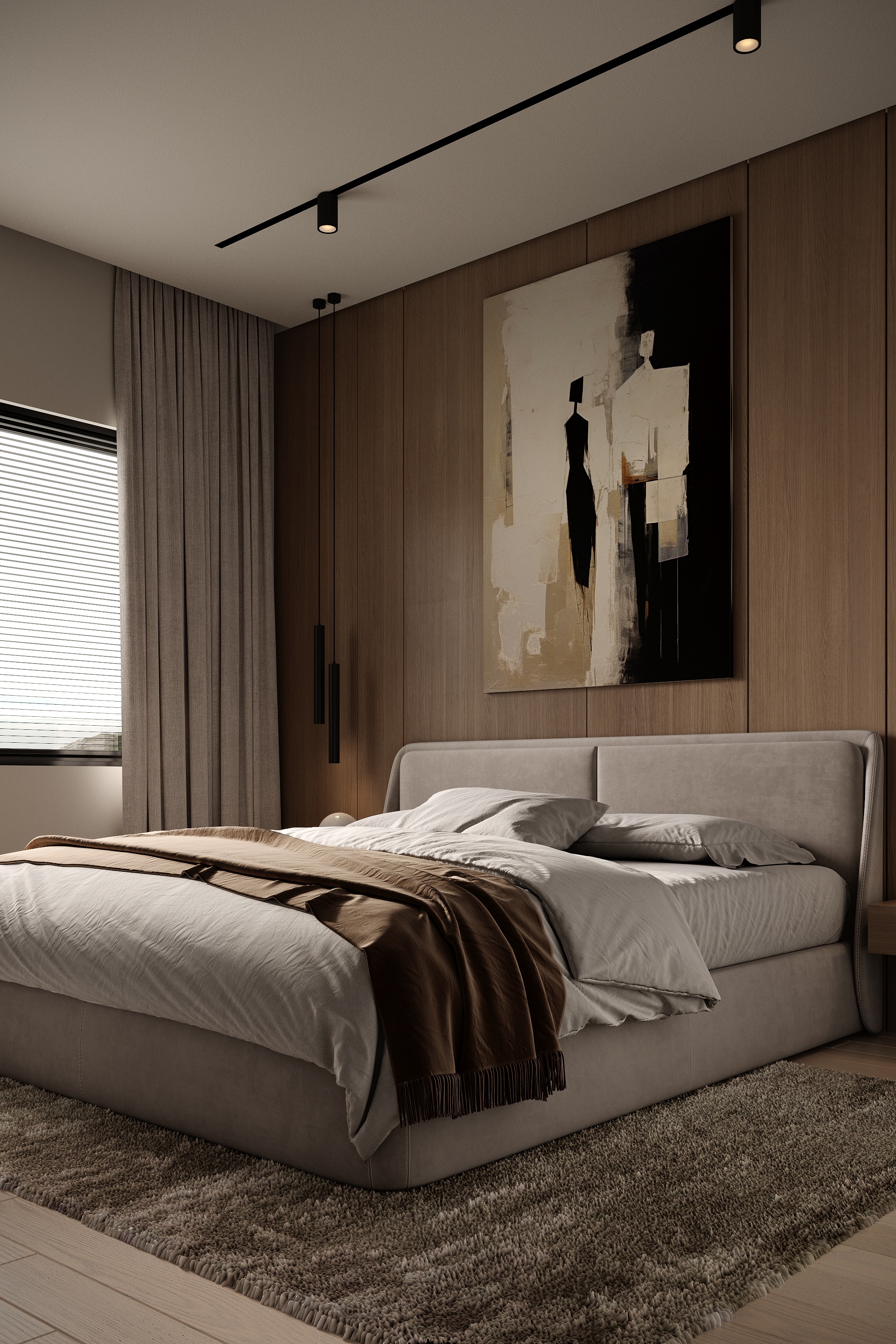 Scandinavian barn house at dusk with illuminated interiors on Spencer Road West Vancouver by Eurohouse Construction