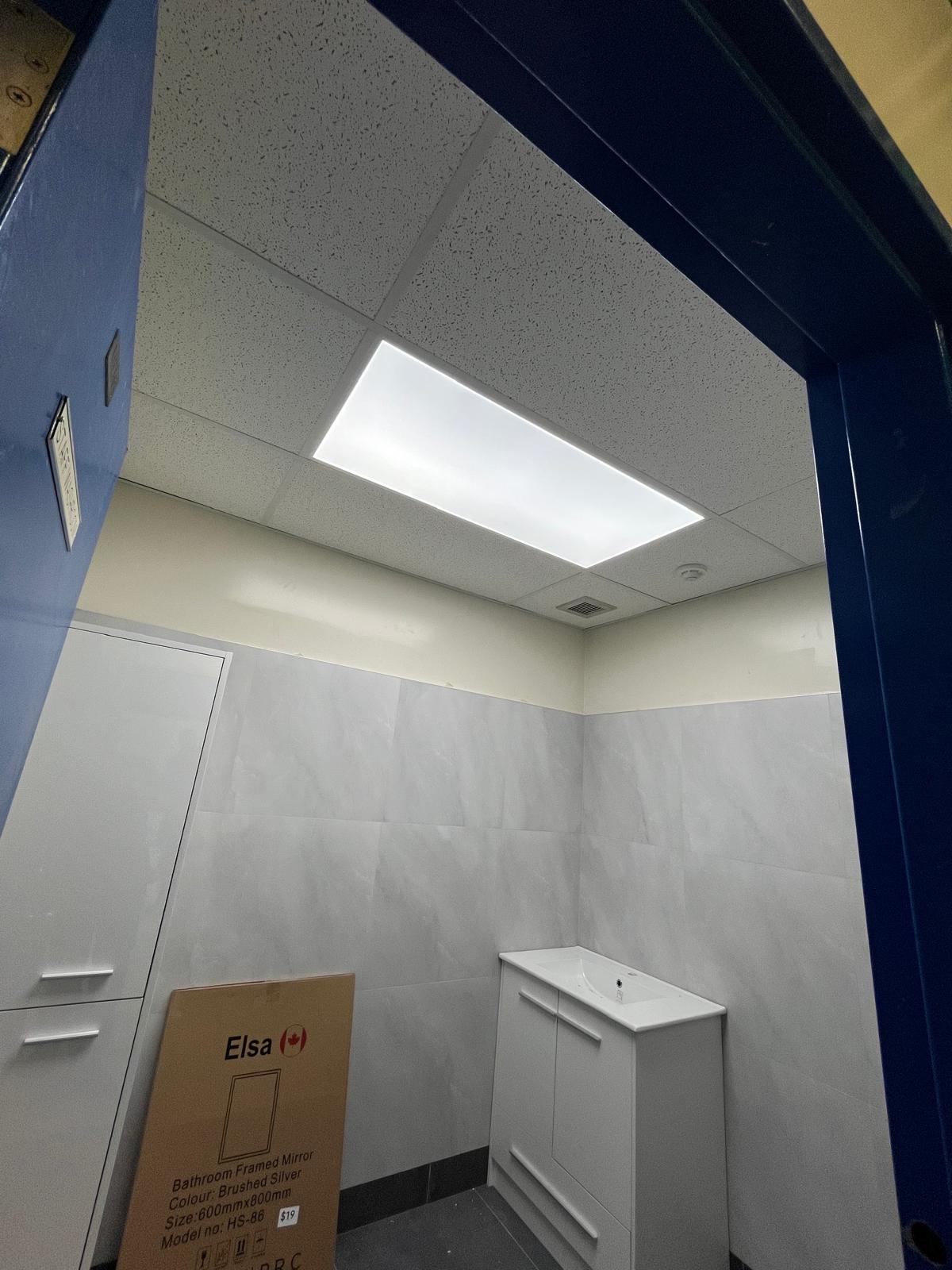 Ceiling tile and HVAC system installation during renovation